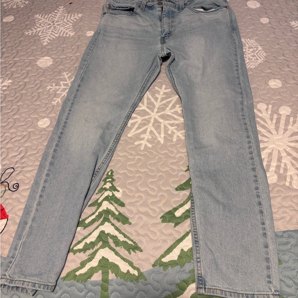 Levi's Men's Sky Blue Slim Jeans